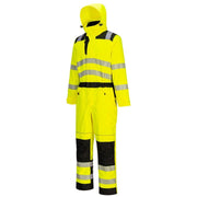 PORTWEST PW355 PW3 HI-VIS RAIN COVERALL - HI-VIS OVERALLS