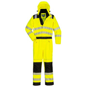 PORTWEST PW355 PW3 HI-VIS RAIN COVERALL - HI-VIS OVERALLS