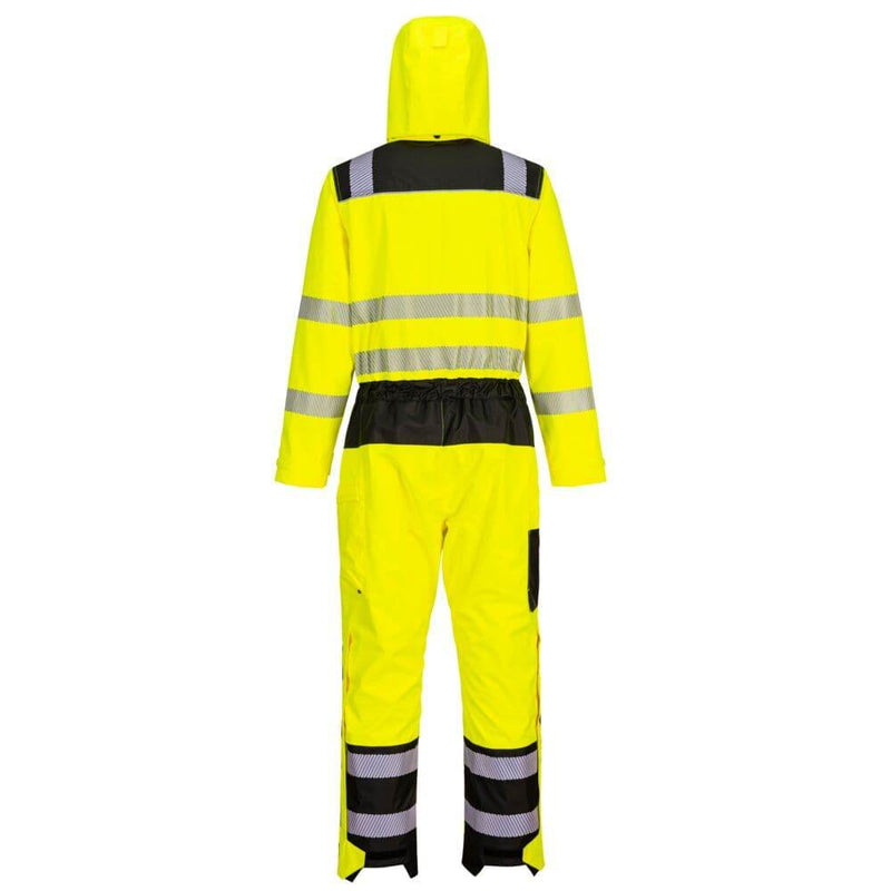 PORTWEST PW355 PW3 HI-VIS RAIN COVERALL - HI-VIS OVERALLS