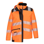PORTWEST PW367 PW3 HI-VIS BREATHABLE 5-IN-1 JACKET - HI-VIS JACKETS & COATS