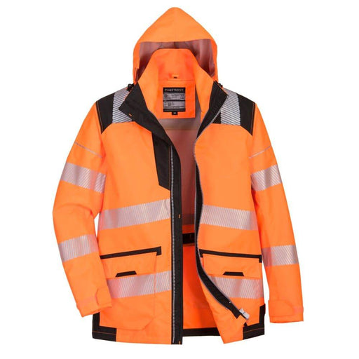 PORTWEST PW367 PW3 HI-VIS BREATHABLE 5-IN-1 JACKET - HI-VIS JACKETS & COATS