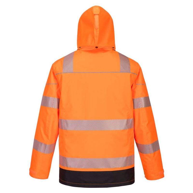 PORTWEST PW367 PW3 HI-VIS BREATHABLE 5-IN-1 JACKET - HI-VIS JACKETS & COATS