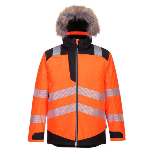 PORTWEST PW369 PW3 HI-VIS WINTER PARKA JACKET - HI-VIS JACKETS & COATS