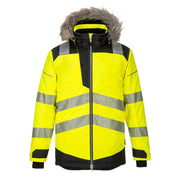 PORTWEST PW369 PW3 HI-VIS WINTER PARKA JACKET - HI-VIS JACKETS & COATS