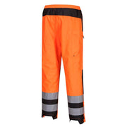PORTWEST PW386 PW3 HI-VIS WOMEN'S RAIN TROUSERS - WOMENS TROUSERS