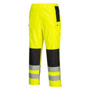 PORTWEST PW386 PW3 HI-VIS WOMEN'S RAIN TROUSERS - WOMENS TROUSERS