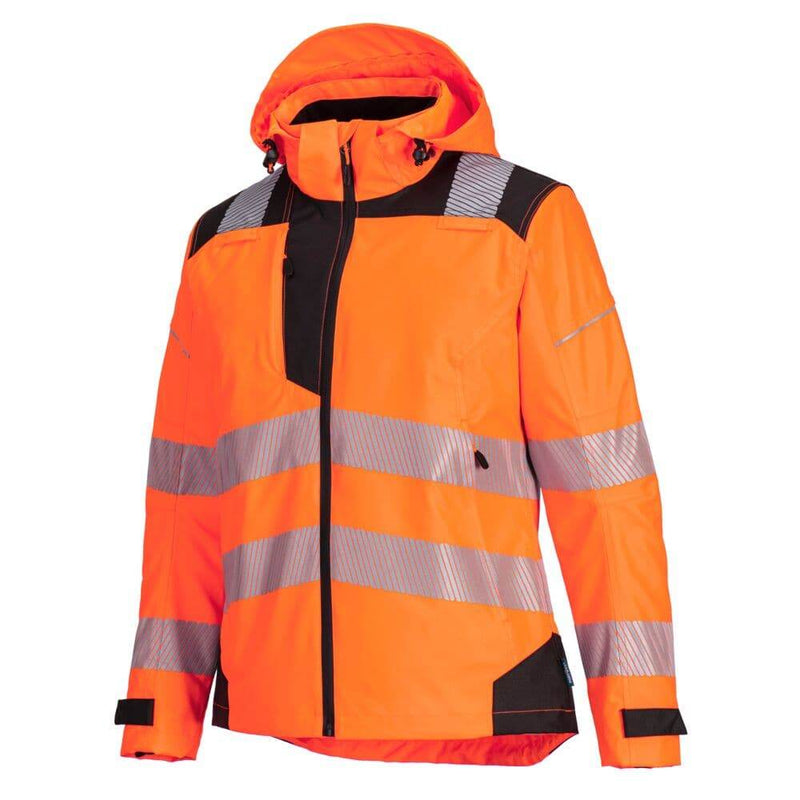 PORTWEST PW389 PW3 HI-VIS WOMEN'S RAIN JACKET - WOMENS JACKETS