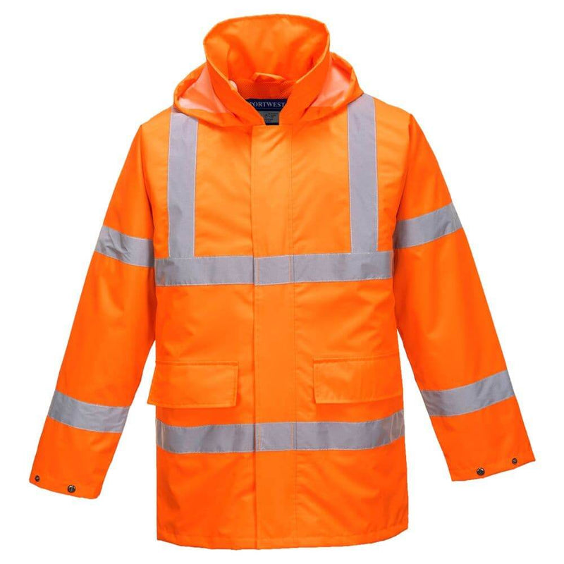 PORTWEST S160 HI-VIS RAIN LITE TRAFFIC JACKET - HI-VIS JACKETS & COATS