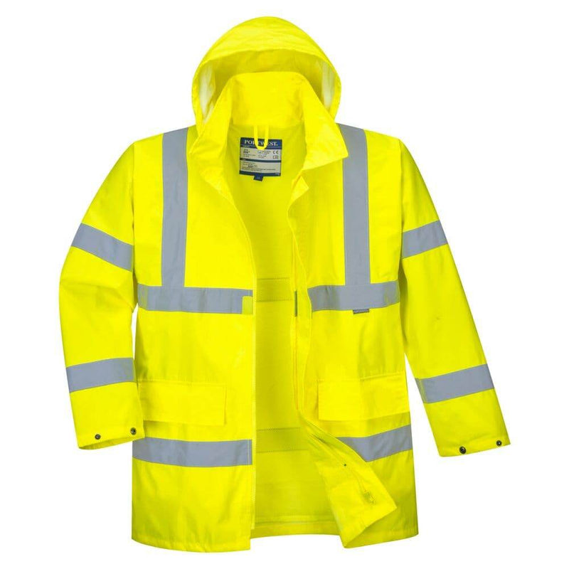 PORTWEST S160 HI-VIS RAIN LITE TRAFFIC JACKET - HI-VIS JACKETS & COATS