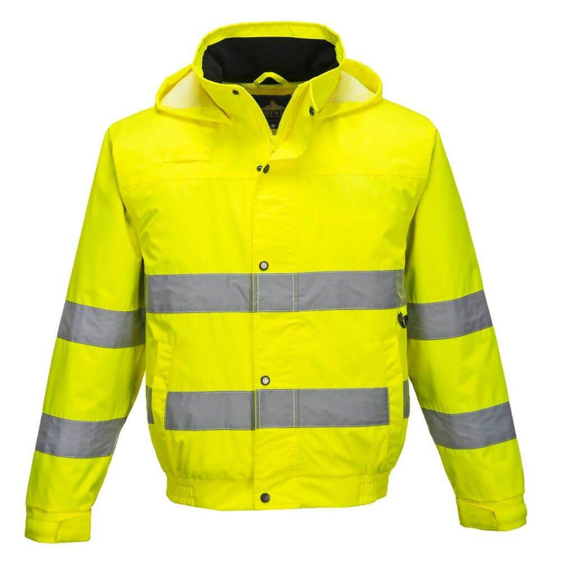 PORTWEST S161 HI-VIS RAIN LITE BOMBER JACKET - HI-VIS JACKETS & COATS