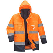 PORTWEST S162 HI-VIS 3-IN-1 CONTRAST LITE WATERPROOF JACKET - HI-VIS JACKETS & COATS