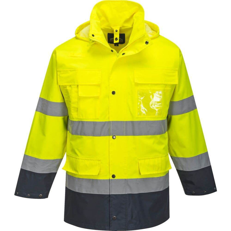 PORTWEST S162 HI-VIS 3-IN-1 CONTRAST LITE WATERPROOF JACKET - HI-VIS JACKETS & COATS