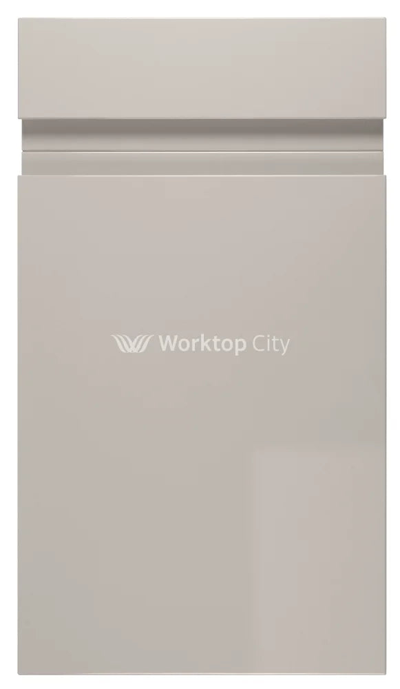 Larissa Handle Less Cashmere Gloss J Pull- Replacement Kitchen Doors SAMPLE PRODUCTS -