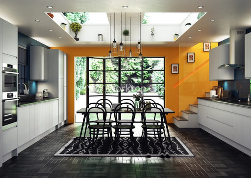 Larissa Handle Less Dove Grey Matt J Pull- Replacement Kitchen Doors SAMPLE PRODUCTS -