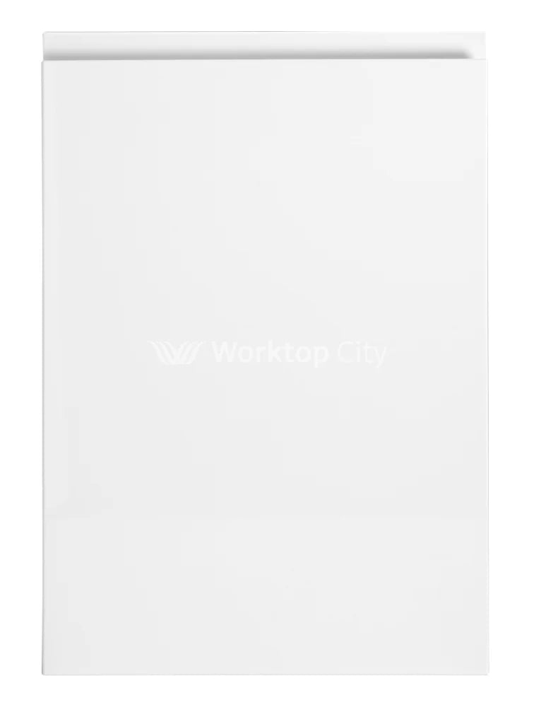 Larissa Handle Less White Gloss J Pull- Replacement Kitchen Doors SAMPLE PRODUCTS - Hardware > Hardware Accessories > Cabinet Hardware > Cabinet Doors