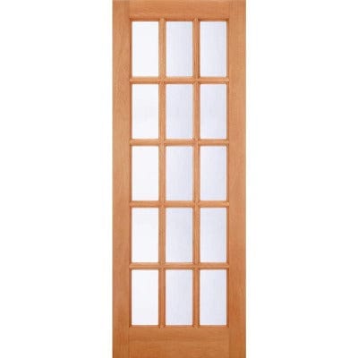 Hardwood SA M&T 15 Clear Double Glazed Light Panels External Door - 2032mm x 813mm -