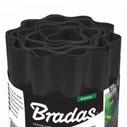 Wavy Plastic Garden Lawn Edging, H=25CM, L=9M, Black - Hardware > Fencing & Barriers > Garden Borders & Edging > Edging Garden tools & Accesories