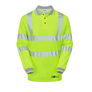 PULSAR LFE925 Protect Long Sleeved Hi-Vis Polo shirt - HI-VIS T-SHIRTS