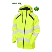 PULSAR® LIFE LFE909 GRS Men's Waterproof Windproof Shell Jacket Yellow - WATERPROOF JACKETS & SUITS