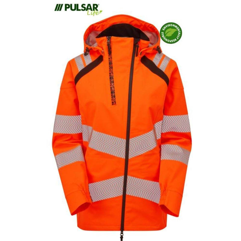 PULSAR® LIFE LFE910 GRS Waterproof Shell Jacket Orange - HI-VIS JACKETS & COATS