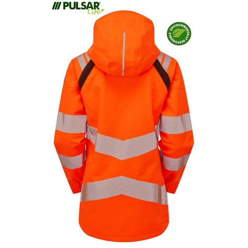 PULSAR® LIFE LFE910 GRS Waterproof Shell Jacket Orange - HI-VIS JACKETS & COATS