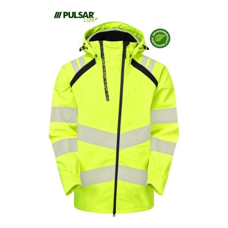 PULSAR® LIFE LFE959 GRS Women's Shell Jacket Yellow - WOMENS HI-VIS CLOTHING