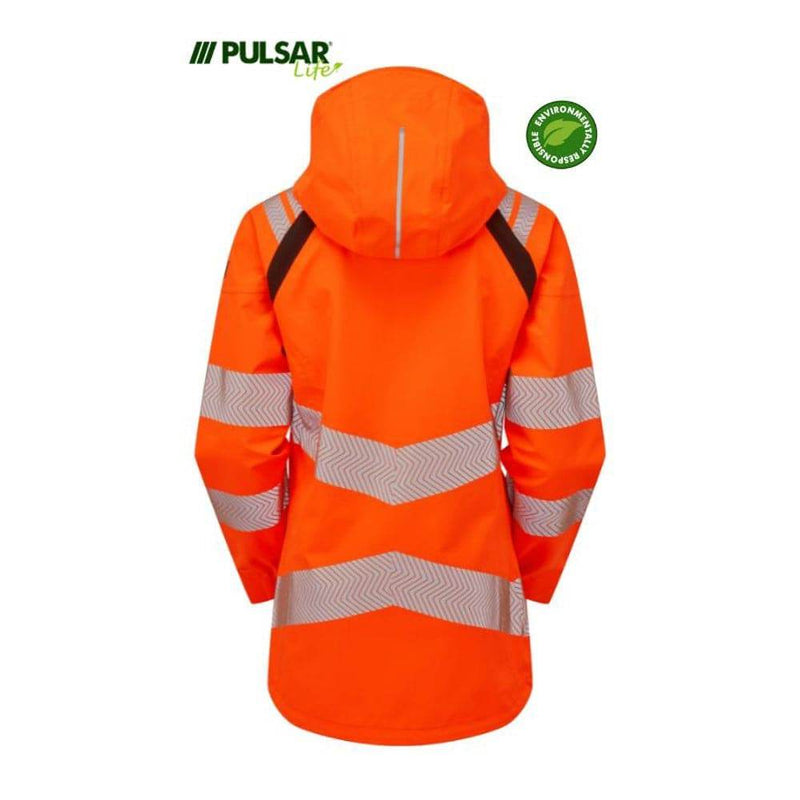 PULSAR® LIFE LFE960 GRS Women's Shell Jacket Orange - WOMENS HI-VIS CLOTHING