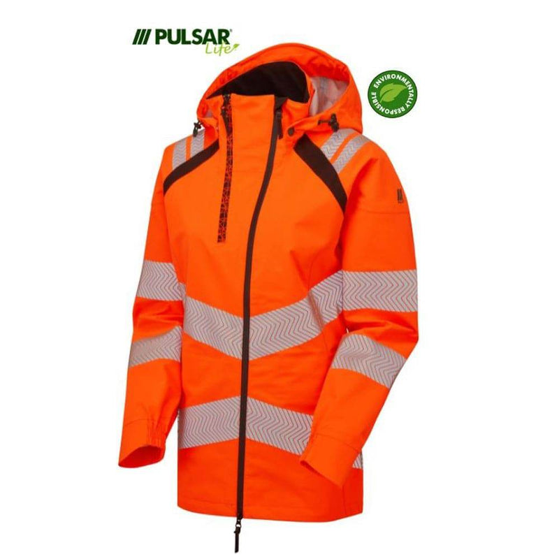 PULSAR® LIFE LFE960 GRS Women's Shell Jacket Orange - WOMENS HI-VIS CLOTHING