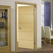 Oak Lille Flush Pre-Finished Internal Door - All Sizes - Doors