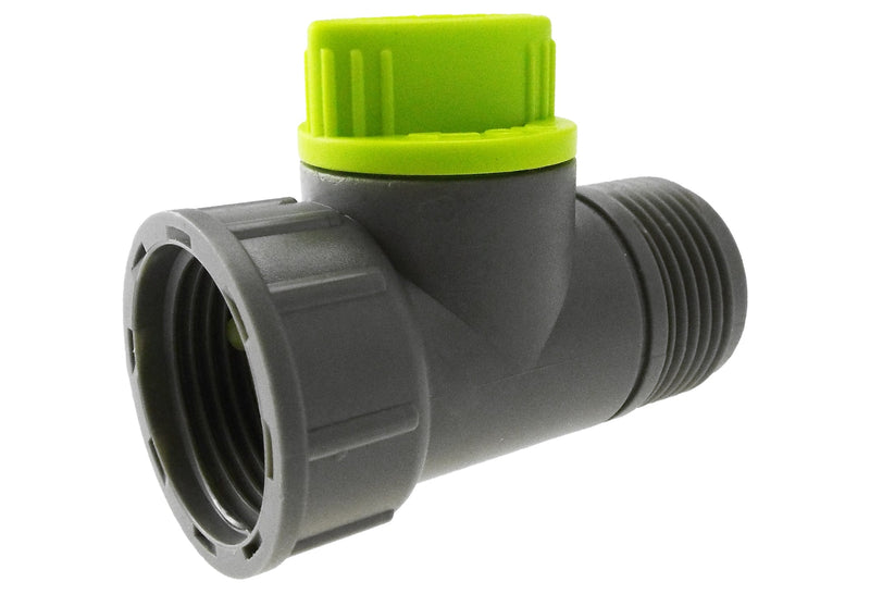 Tap Adapter with Valve 3/4" BSPM-F Lime - Home & Garden > Lawn & Garden Garden watering