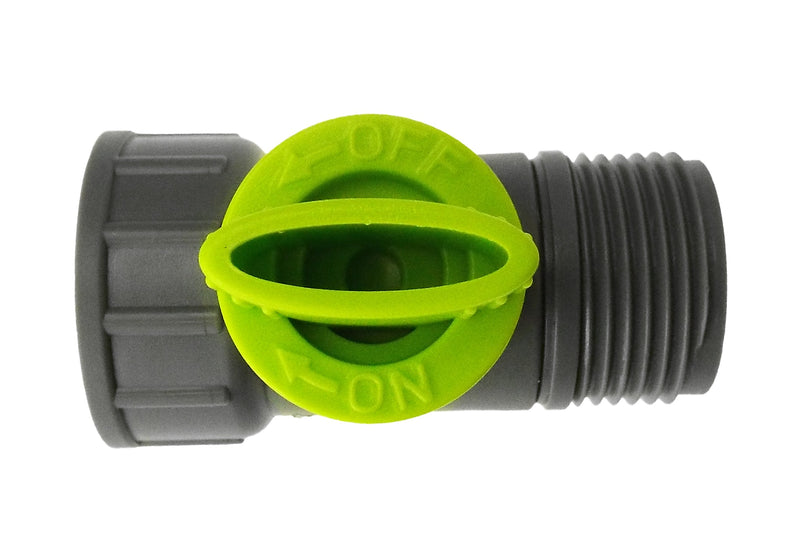 Tap Adapter with Valve 3/4" BSPM-F Lime - Home & Garden > Lawn & Garden Garden watering