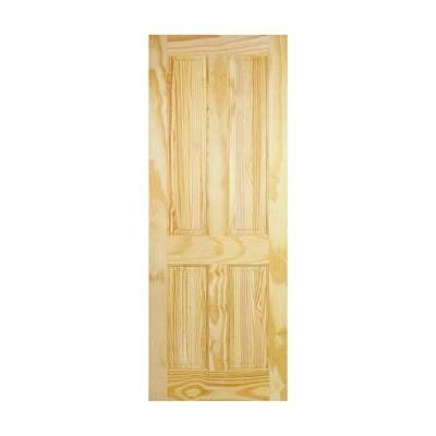 Clear Pine 4 Panel Interior Door - 1981mm x 711mm -