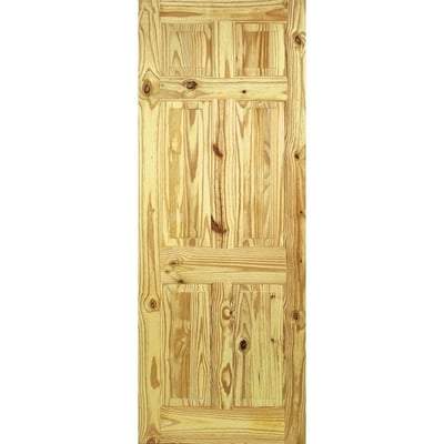 Knotty Pine 6 Panel Interior Door - All Sizes - Doors
