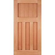 DX 30's Style Hardwood M&T External Door - 1981mm x 838mm -