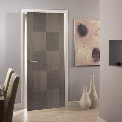 Apollo Chocolate Grey Pre-Finished Interior Door - 1981mm x 838mm -