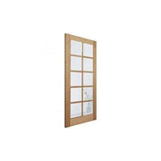 Oak SA 10 Glazed Clear Light Panels Un-Finished Internal Door - All Sizes - Doors