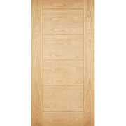 Modica Oak Unfinished 4 Panel External Door - All Sizes - Doors