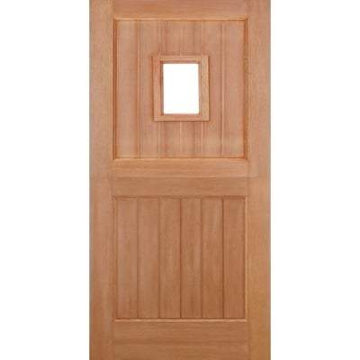 Stable Straight Top Hardwood M&T 1 Unglazed Light Panel External Door - 1981mm x 838mm -