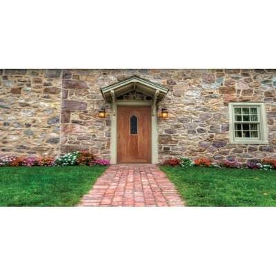 Westminster Oak Unfinished 1 Lead Glazed Light Panel External Door - 1981mm x 762mm -