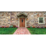 Westminster Oak Unfinished 1 Lead Glazed Light Panel External Door - All Sizes - Doors