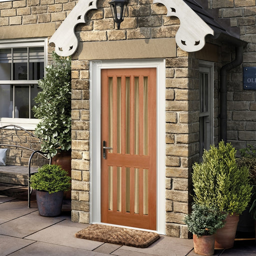 Windsor Hardwood M&T 10 Double Glazed Clear Light Panels External Door - All Sizes - Hardware > Building Materials > Doors > Home Doors Doors