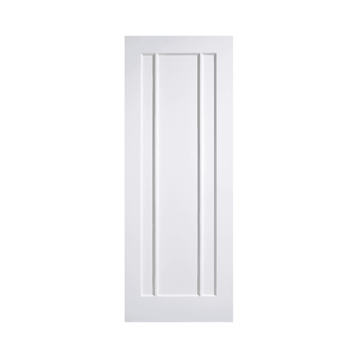 White interior door with a simple design on a white background