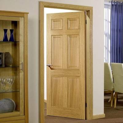 Oak Regency 6 Panel Pre-Finished Internal Fire Door FD30 - 1981mm x 762mm -