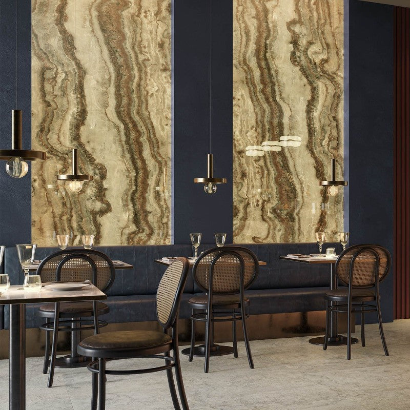 Luce Onyx Arco Red - Tiles