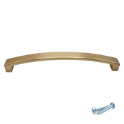 M4TEC Bow Pull Handle Brushed Brass Door, Drawer & Cupboard VE9 - Hardware > Hardware Accessories > Cabinet Hardware > Cabinet Knobs & Handles Cabinet Knobs & Handles