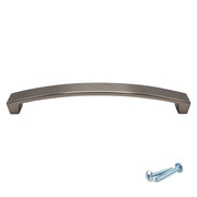 M4TEC Bow Pull Handle Matt Satin Nickel Door, Drawer & Cupboard VE9 - Hardware > Hardware Accessories > Cabinet Hardware > Cabinet Knobs & Handles Cabinet Knobs & Handles