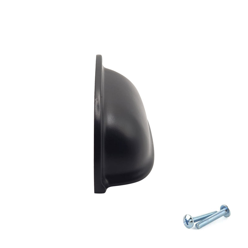 M4TEC Cup Handle Black Doors or Cupboards VG5 Series - Hardware > Hardware Accessories > Cabinet Hardware > Cabinet Knobs & Handles Cabinet Knobs & Handles