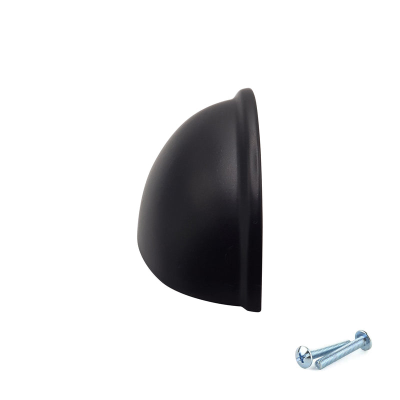 M4TEC Cup Handle Black Doors or Cupboards VG6 Series - Hardware > Hardware Accessories > Cabinet Hardware > Cabinet Knobs & Handles Cabinet Knobs & Handles