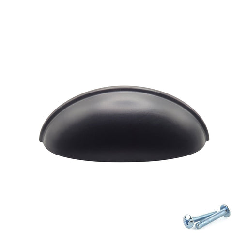 M4TEC Cup Handle Black Doors or Cupboards VG6 Series - Hardware > Hardware Accessories > Cabinet Hardware > Cabinet Knobs & Handles Cabinet Knobs & Handles