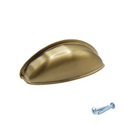 M4TEC Cup Handle Brushed Brass Doors or Cupboards VG3 Series - Hardware > Hardware Accessories > Cabinet Hardware > Cabinet Knobs & Handles Cabinet Knobs & Handles